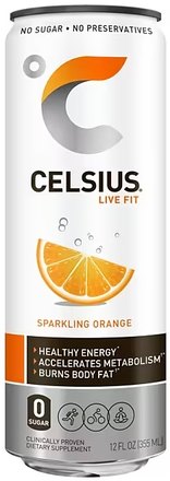 Representative energy drink can